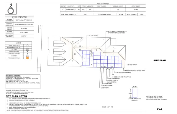 Sample 3 PV-2 · Site Plan