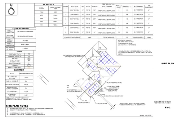 Sample 4 PV-2 · Site Plan